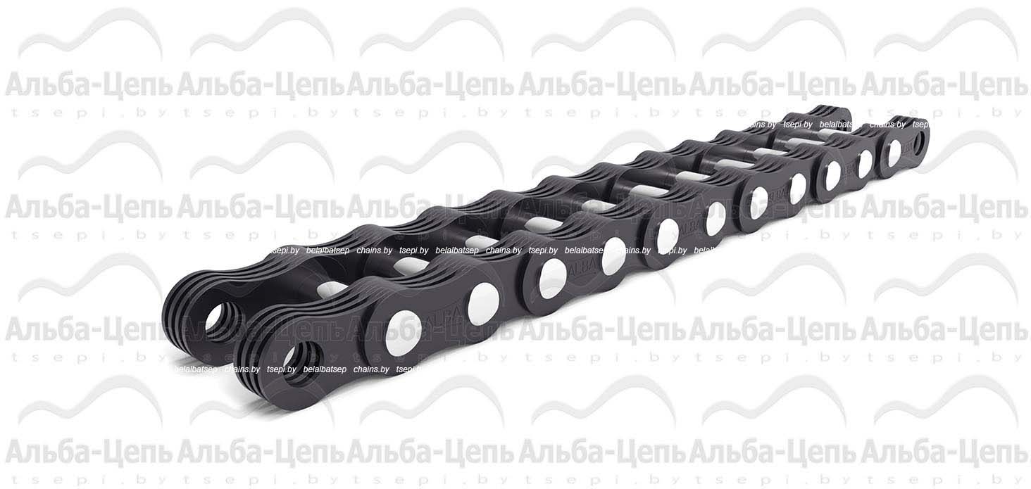 Грузовя пластинчатая цепь с открытым валиком европейского образца MP110