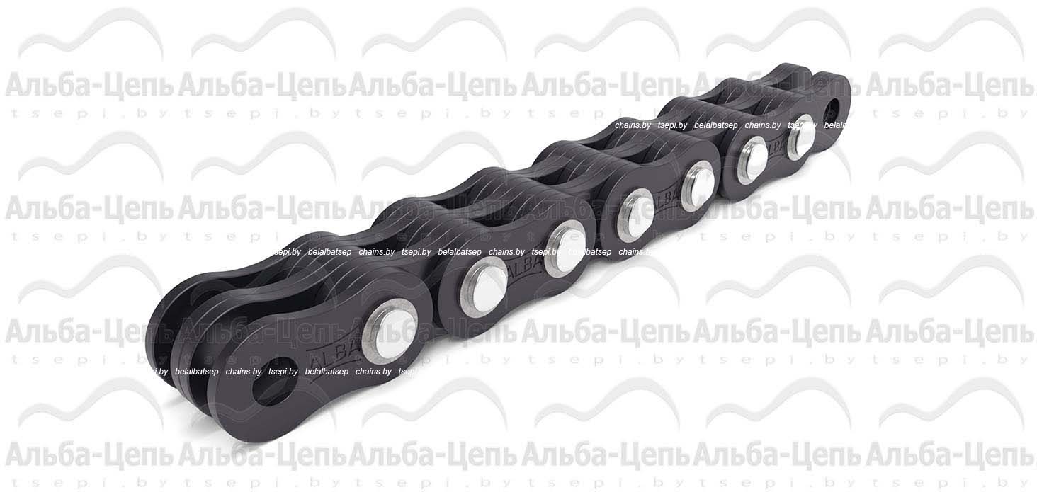 Цепь П-25,4-145-7-2 с закрытым валиком повышенной надежности шайбами