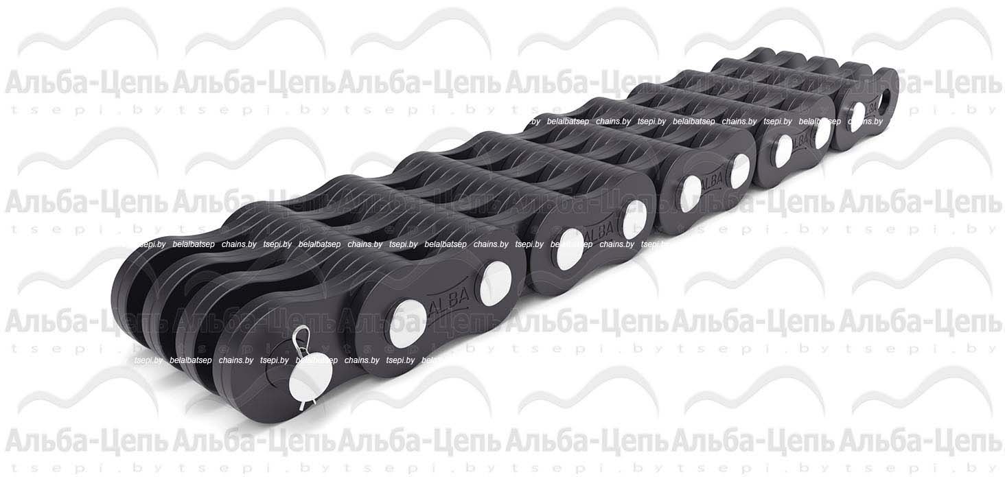 Цепь П-31,75-355-3-4 с соединительным валиком на одном конце отрезка цепи