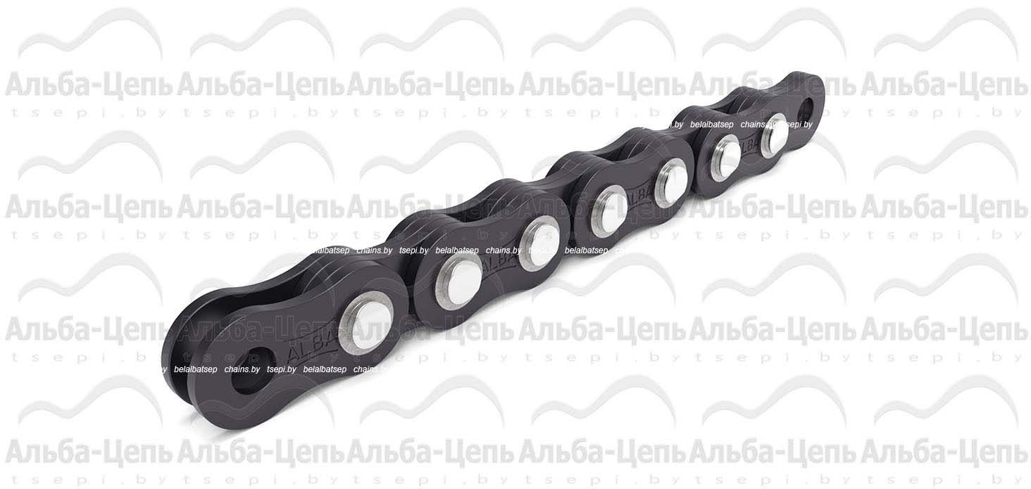 Цепь П-25,4-72-7-1 с закрытым валиком повышенной надежности шайбами