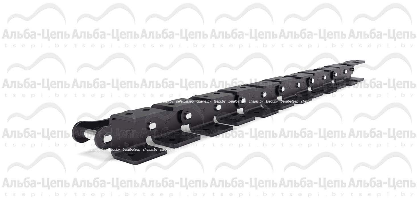 Длиннозвенная транспортерная цепь с пластинами в виде восьмерки 2060AA2F1 AA-2 1Т