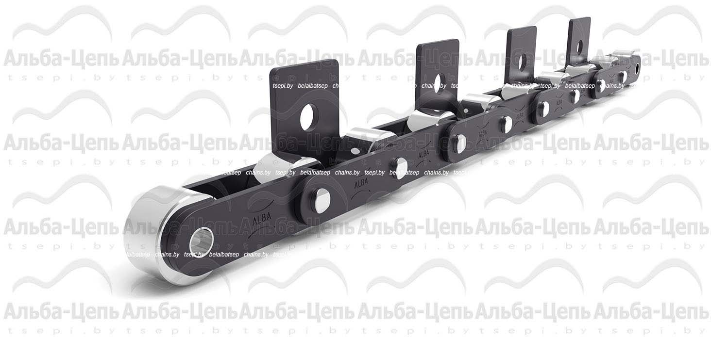 Катковая транспортерная цепь с прямым контуром пластин C220AHL тип SA-1 1Т