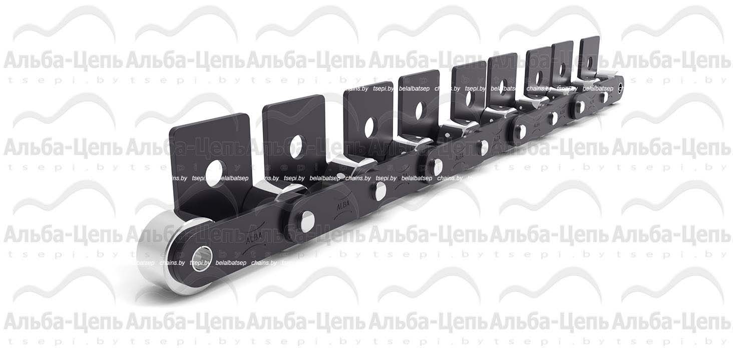 Катковая транспортерная цепь с прямым контуром пластин C220AHL тип SA-1 1Т