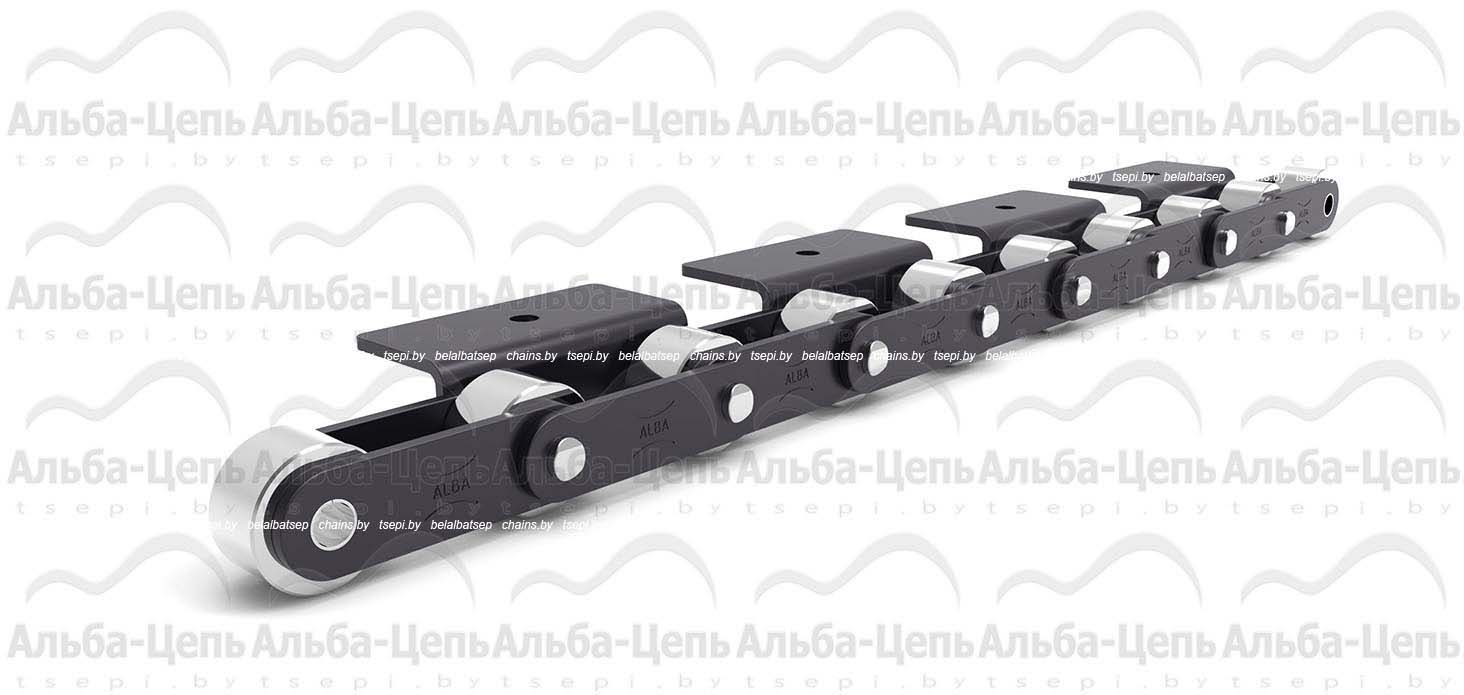 Катковая транспортерная цепь с прямым контуром пластин C216ALF5 тип WA-1 1Т