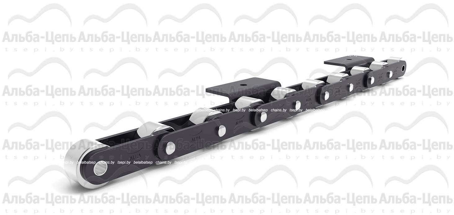 Катковая транспортерная цепь с прямым контуром пластин C216ALF5 тип WA-1 1Т