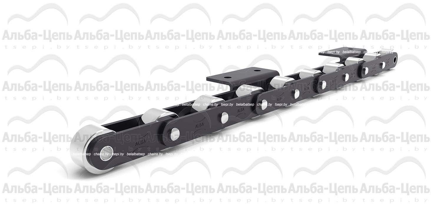Катковая транспортерная цепь с прямым контуром пластин C216ALF5 тип WA-2 1Т