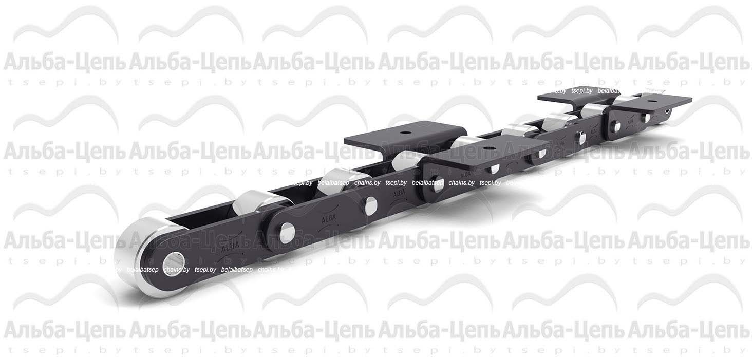 Катковая транспортерная цепь с прямым контуром пластин C216ALF5 тип WK-1 1Т