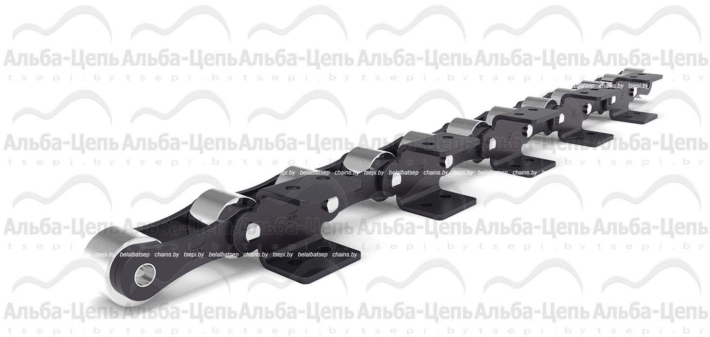 Катковая транспортерная цепь с пластинами в виде восьмерки 210АL тип AA-2 1Т