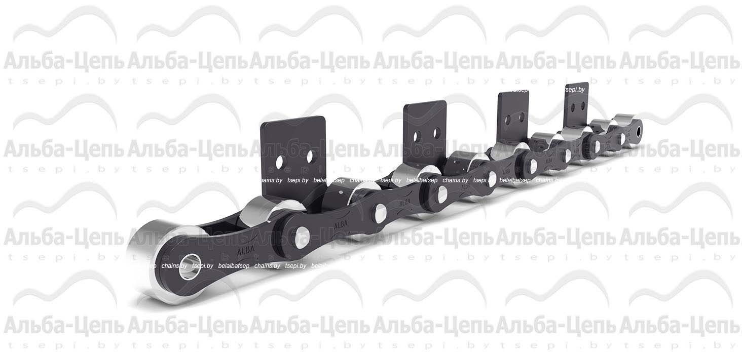 Катковая транспортерная цепь с пластинами в виде восьмерки 224AHLSA2F1 тип SA-2 1Т