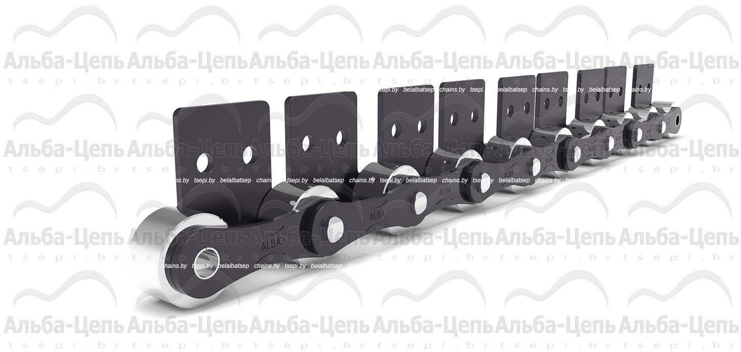 Катковая транспортерная цепь с пластинами в виде восьмерки 224AHLSA2F1 тип SA-2 1Т