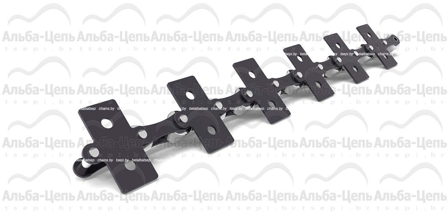 Катковая транспортерная цепь с пластинами в виде восьмерки 216AHL тип SAA-1 1Т
