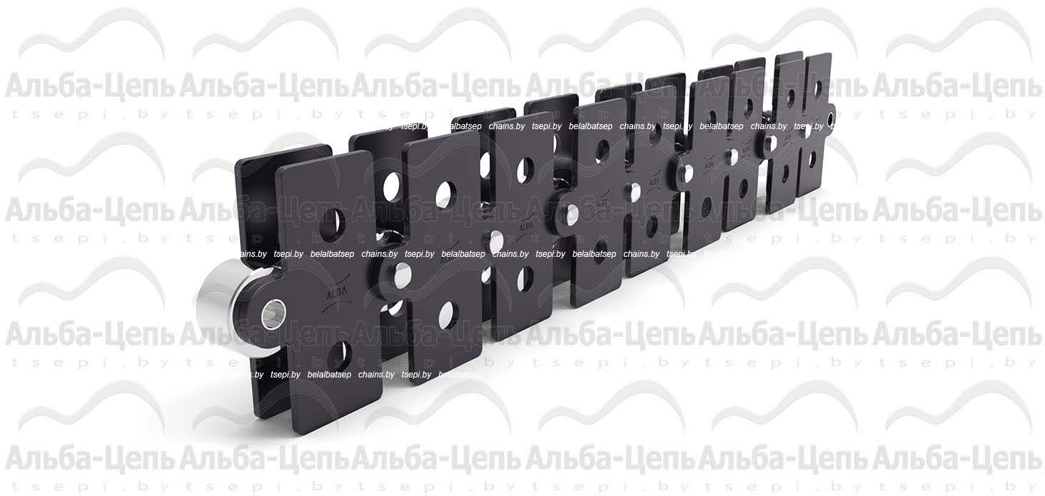 Катковая транспортерная цепь с пластинами в виде восьмерки 216AL тип SKK-1 1Т