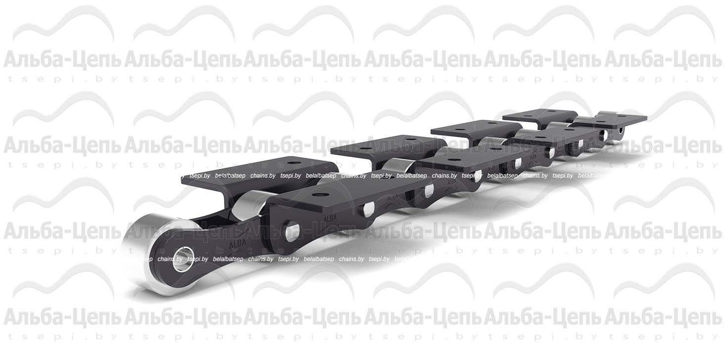 Катковая транспортерная цепь с пластинами в виде восьмерки 216ALF5 тип WK-2 1Т