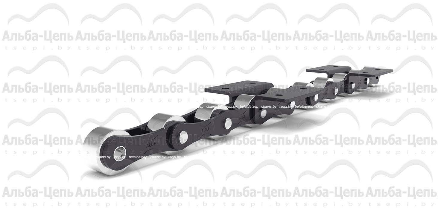 Катковая транспортерная цепь с пластинами в виде восьмерки 216ALF5 тип WK-2 1Т