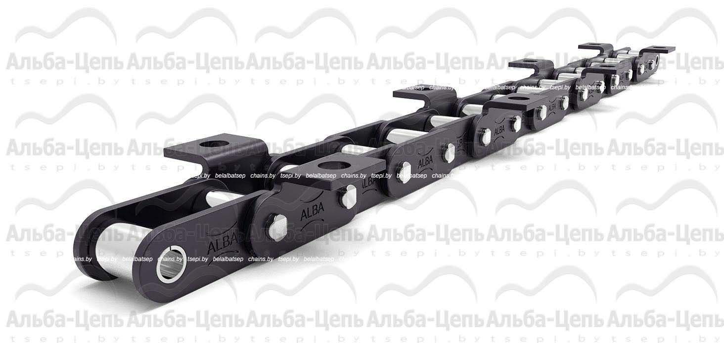Цепь транспортерная роликовая длиннозвенная ТРД-38-5600-1-1-10-4