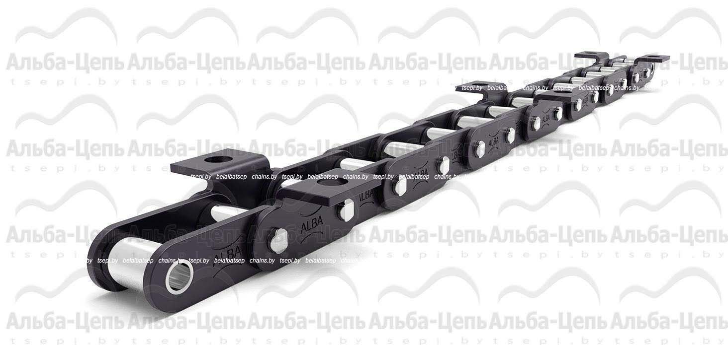 Цепь транспортерная роликовая длиннозвенная ТРД-38-5600-1-1-10-6