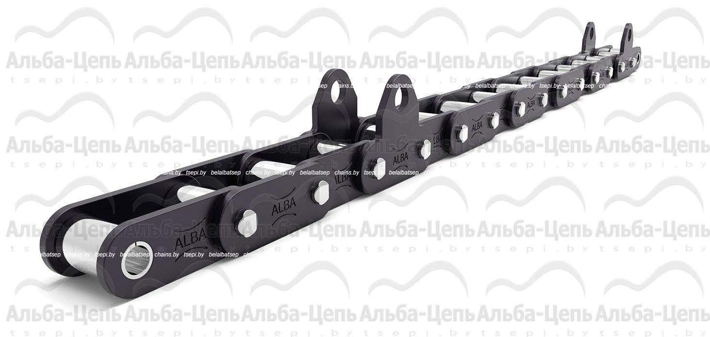 Цепь транспортерная роликовая длиннозвенная ТРД-38-5600-5-1-10-10