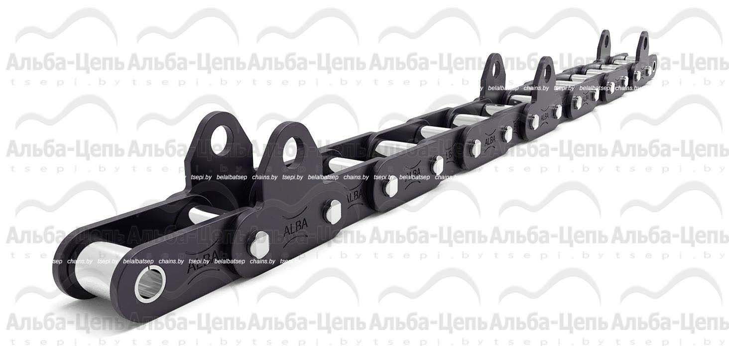 Цепь транспортерная роликовая длиннозвенная ТРД-38-5600-5-1-10-6