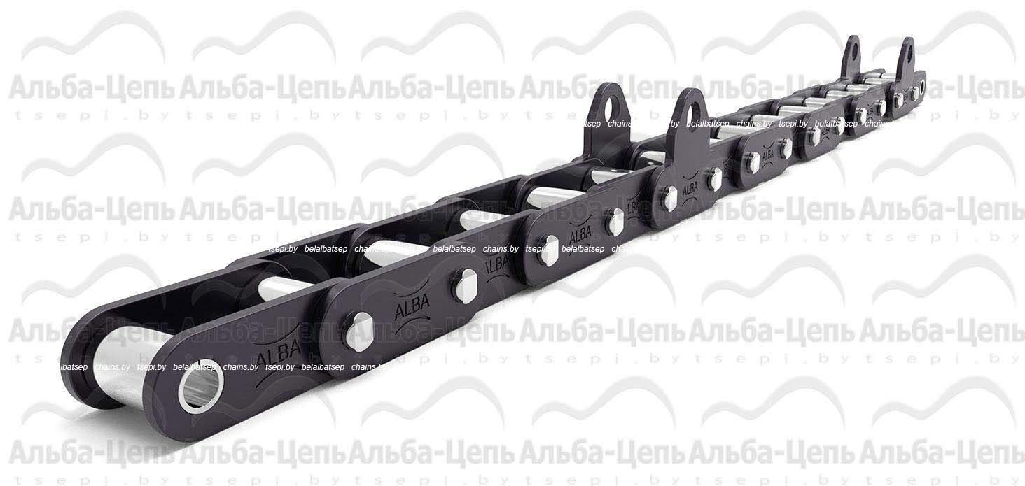 Цепь транспортерная роликовая длиннозвенная ТРД-38-5600-5-1-10-8