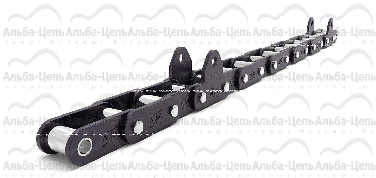 Цепь транспортерная роликовая длиннозвенная ТРД-38-5600-5-1-8-10