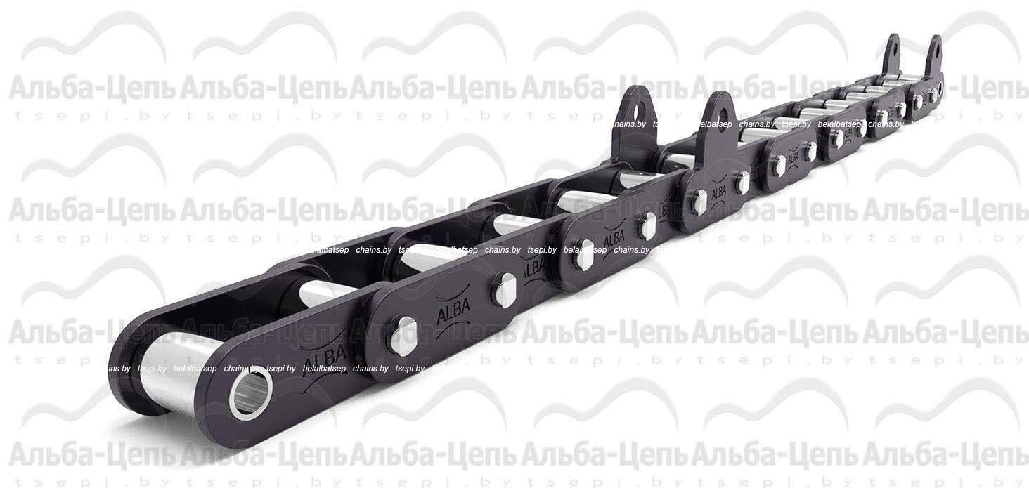Цепь транспортерная роликовая длиннозвенная ТРД-38-5600-5-3-8-9
