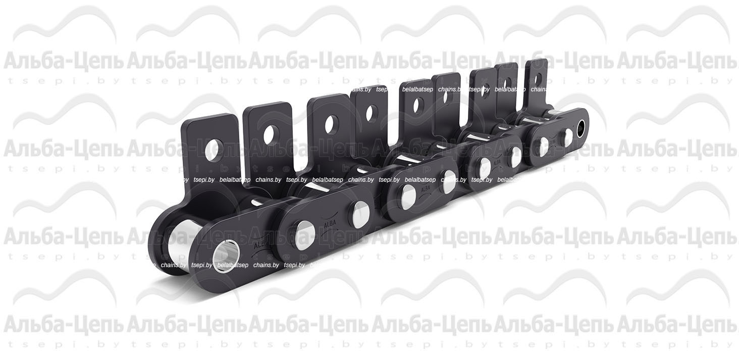 Транспортерные цепи на базе приводных роликовых с прямым контуром пластин ТИП SA-1/M1x1