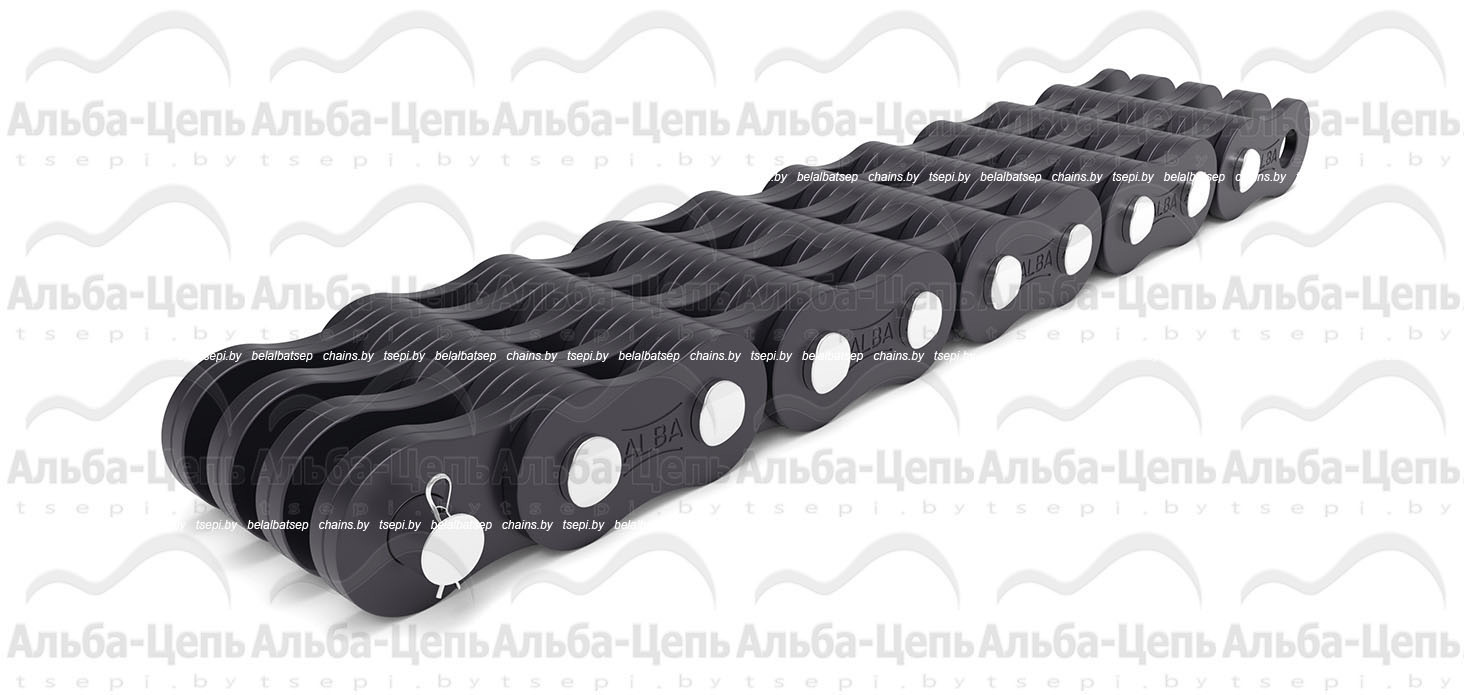 С соединительным валиком на одном конце отрезка цепи (Тип 3)